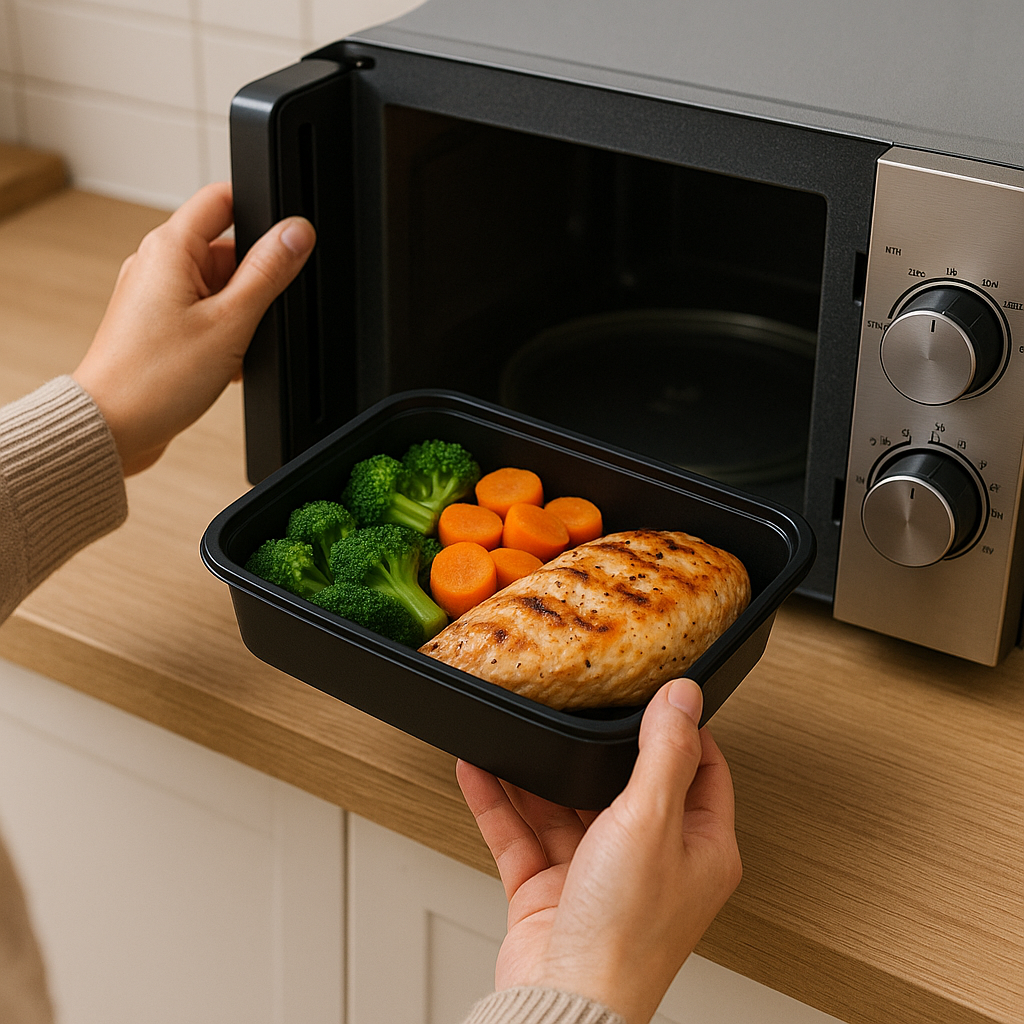 Microwavable Food Containers – BPA-Free, Reusable, Rectangular 38 oz