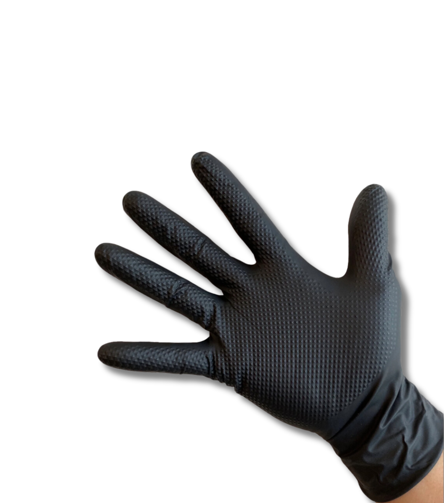 8 Mil Black Diamond-Grip Nitrile Gloves