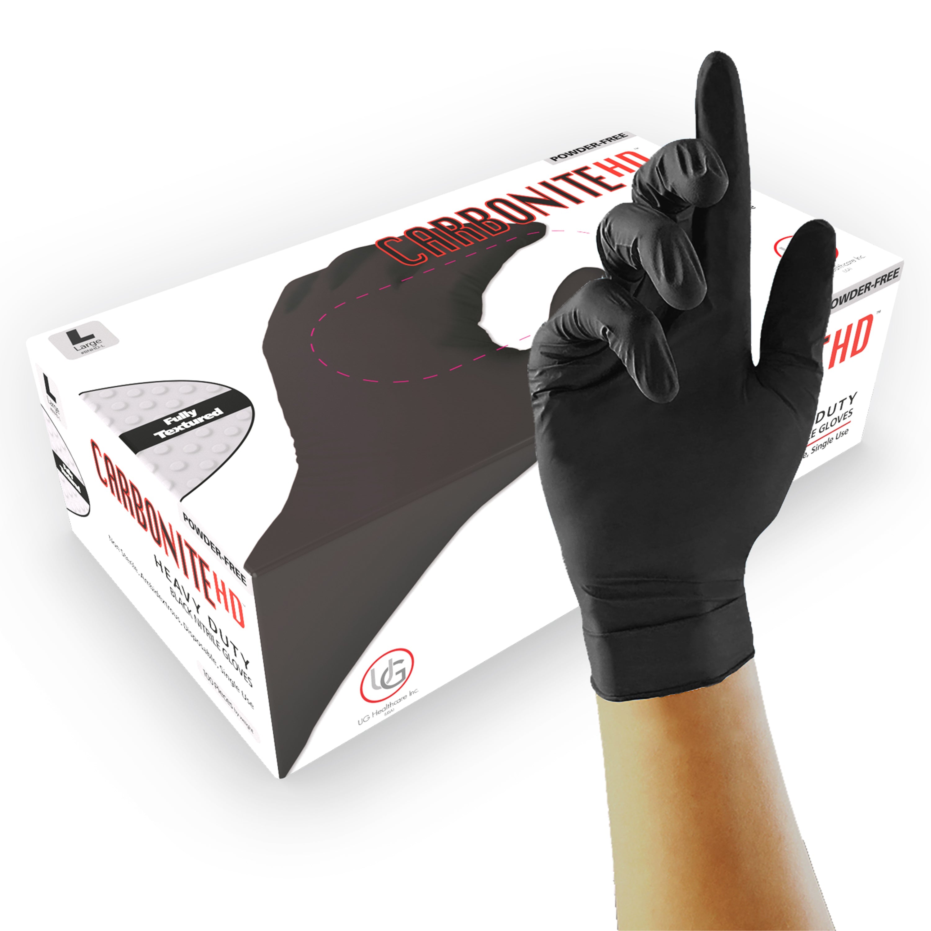 6 Mil Pro-Series Black Nitrile Gloves