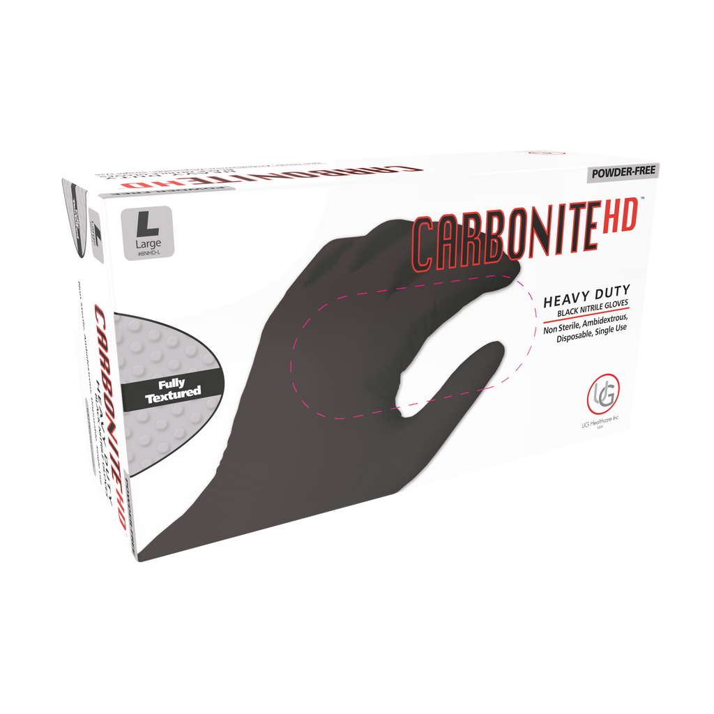 6 Mil Pro-Series Black Nitrile Gloves