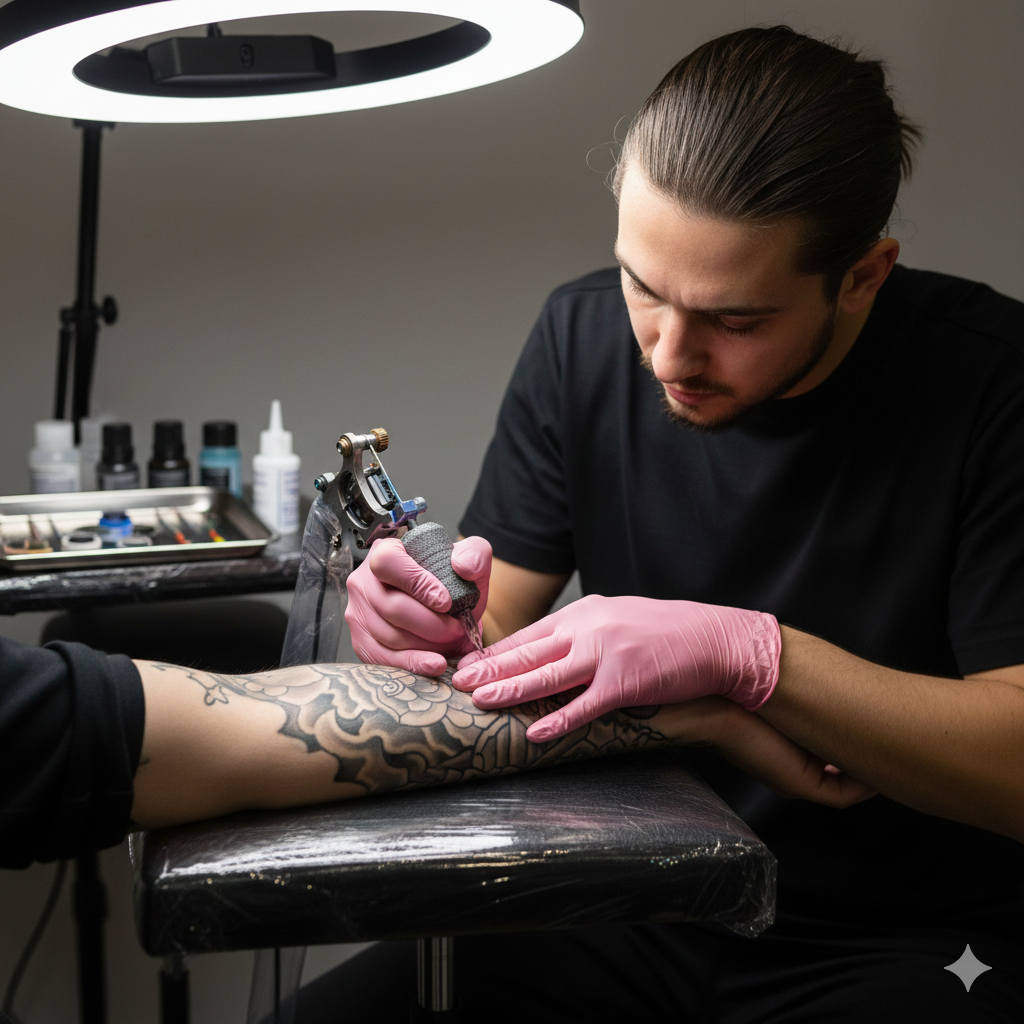 4 Mil Professional Rose Nitrile Gloves