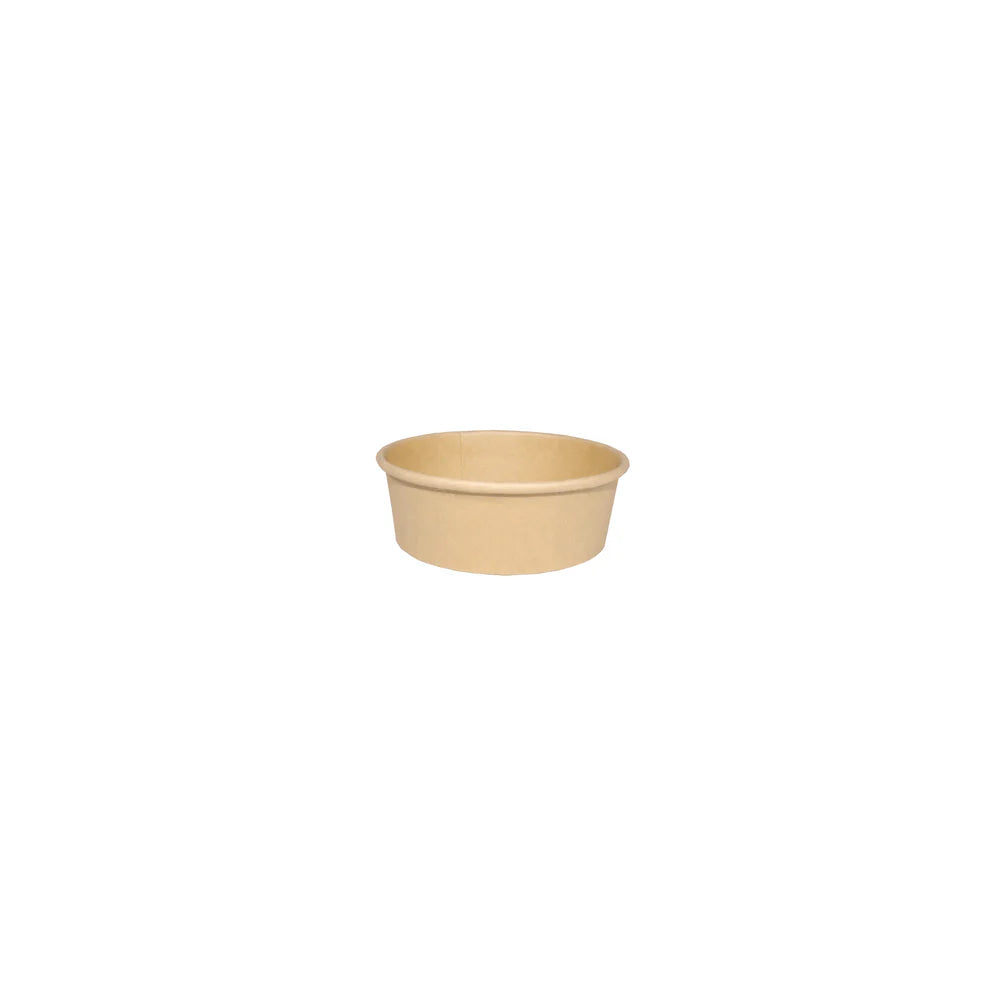 Round Kraft Paper Food Containers – 8,12,16,24,48 oz (500/Case)