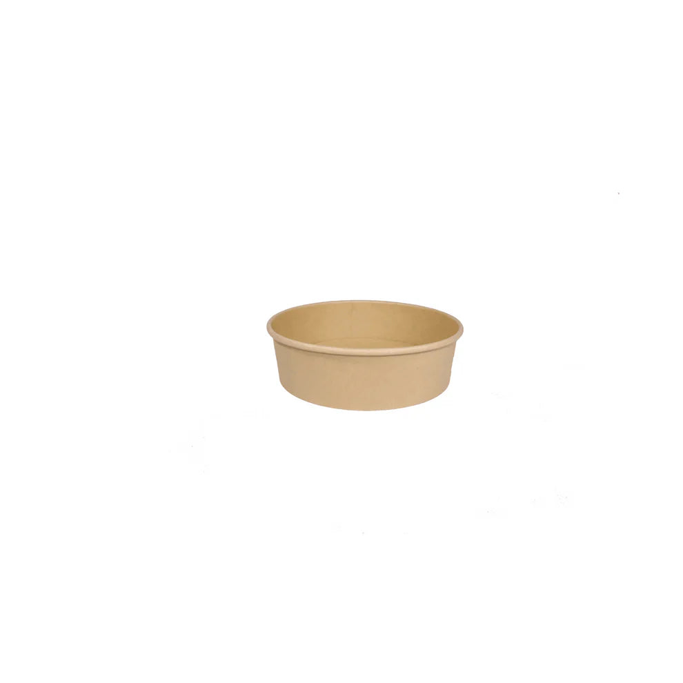 Round Kraft Paper Food Containers – 8,12,16,24,48 oz (500/Case)