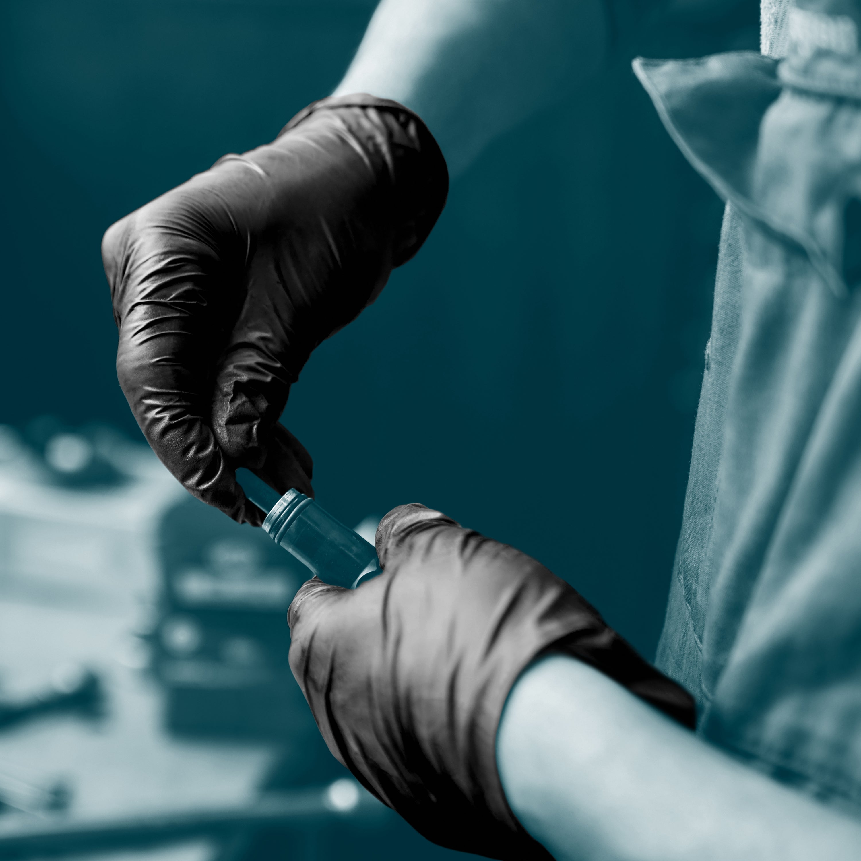 5 Mil Black Nitrile Gloves
