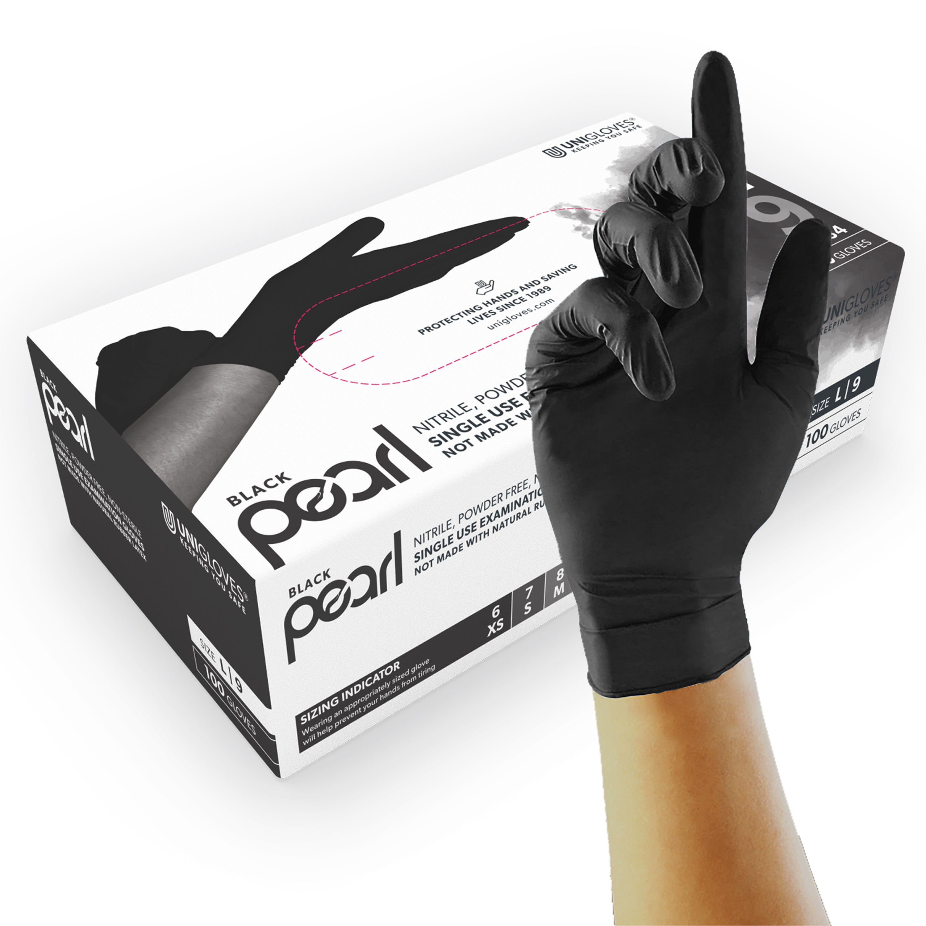 4 Mil Professional Black Nitrile Gloves