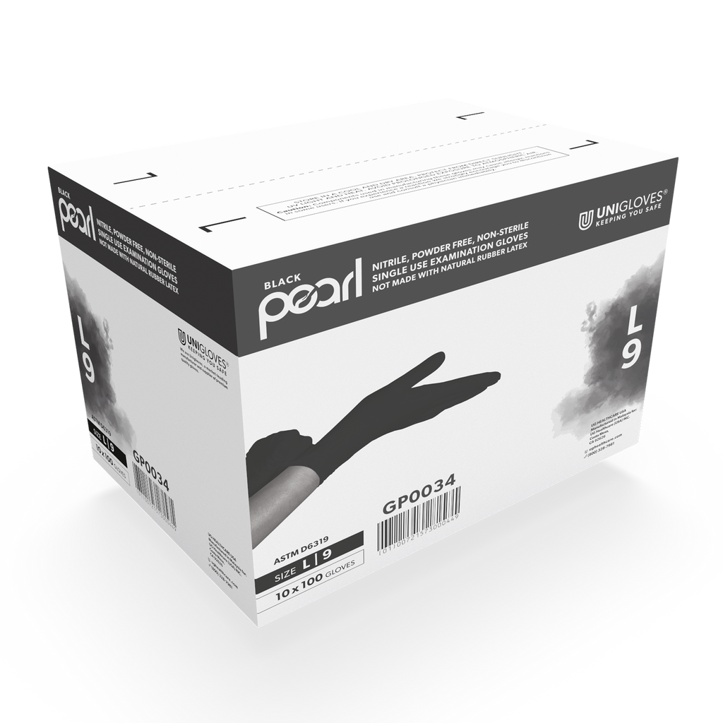 4 Mil Professional Black Nitrile Gloves